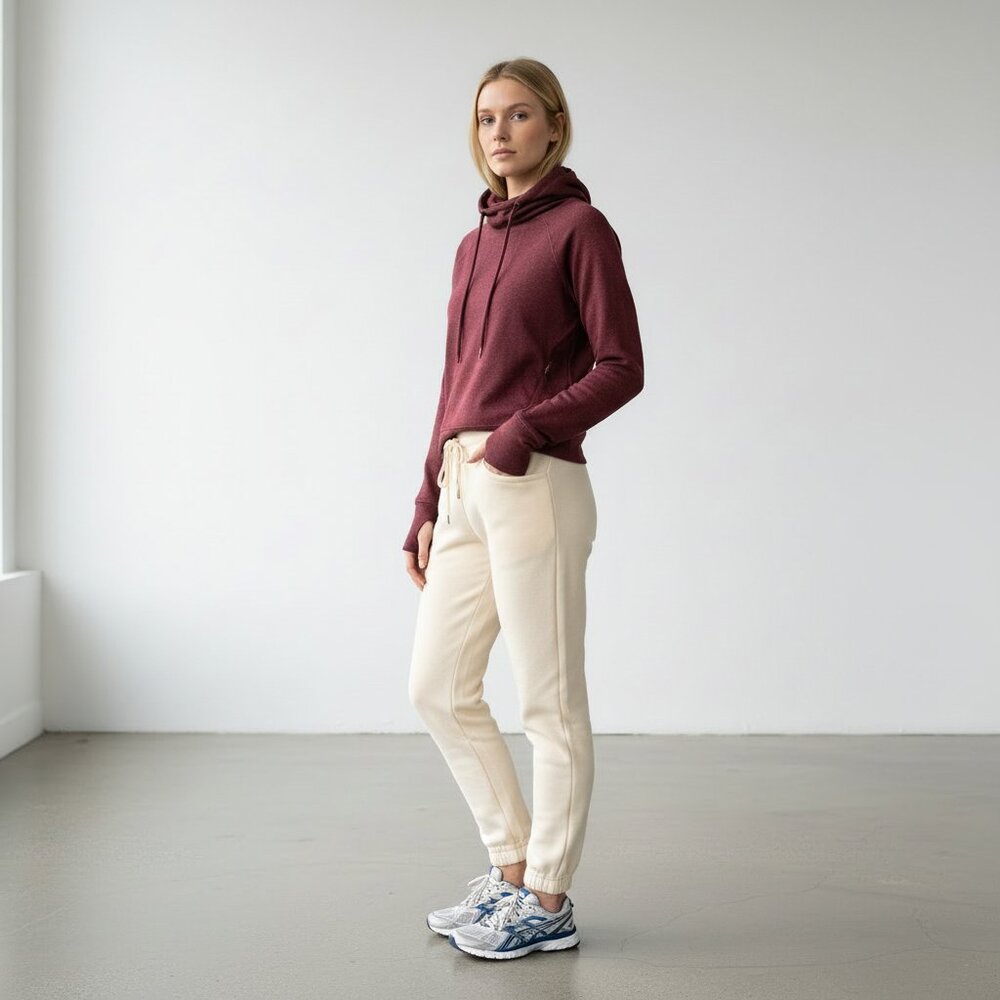 Old Navy Active Burnt Orange Hoodie • Thumbholes • Zip Pockets • Size S